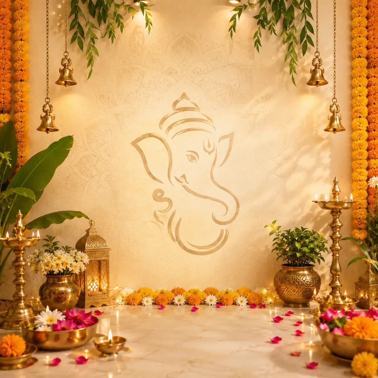 Backdrop For Ganesh Festival
