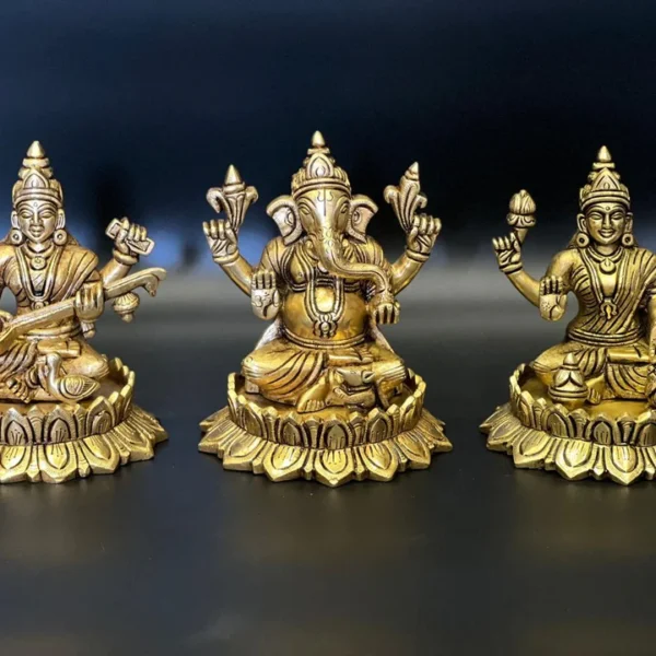 Kamal Sarswati, Lakshmi, Ganesh - Set of 3