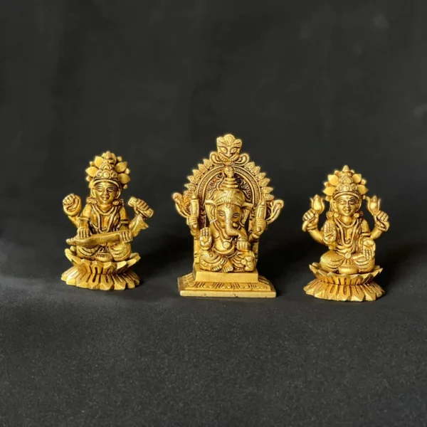 Kamal Saraswati, Lakshmi, Ganesh - Set of 3