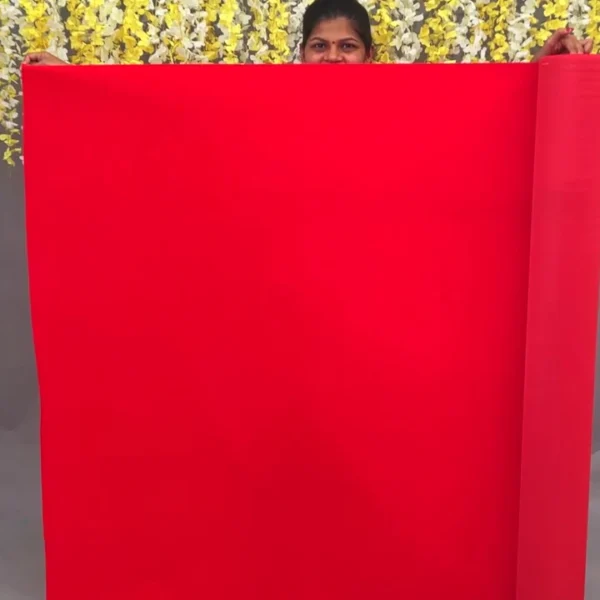 Red Cloth for Pooja : Fine micro velvet fabric